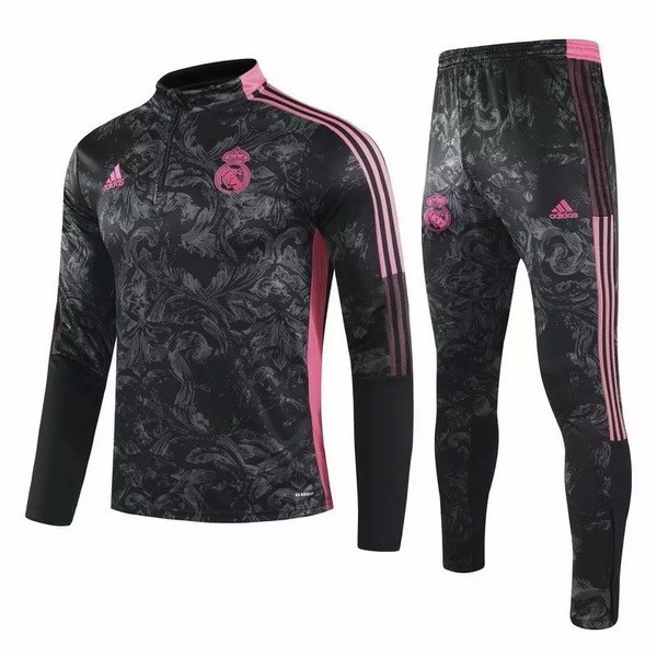 Chandal Real Madrid 2021 2022 Negro Rosa Gris